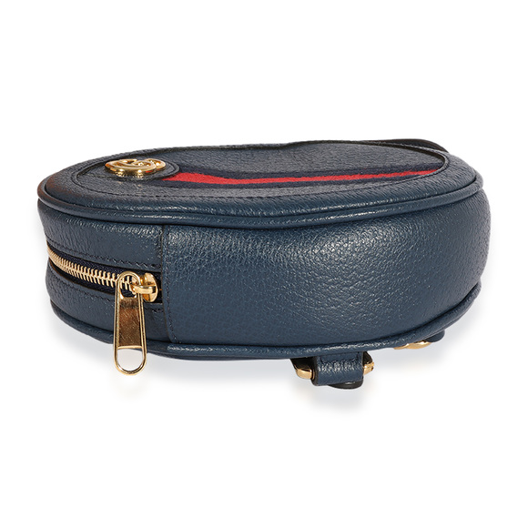 Gucci Navy Calfskin Ophidia Mini Round Backpack - Picture 7 of 7